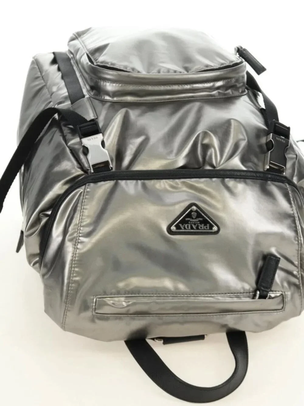 Prada brand	prada color	silver